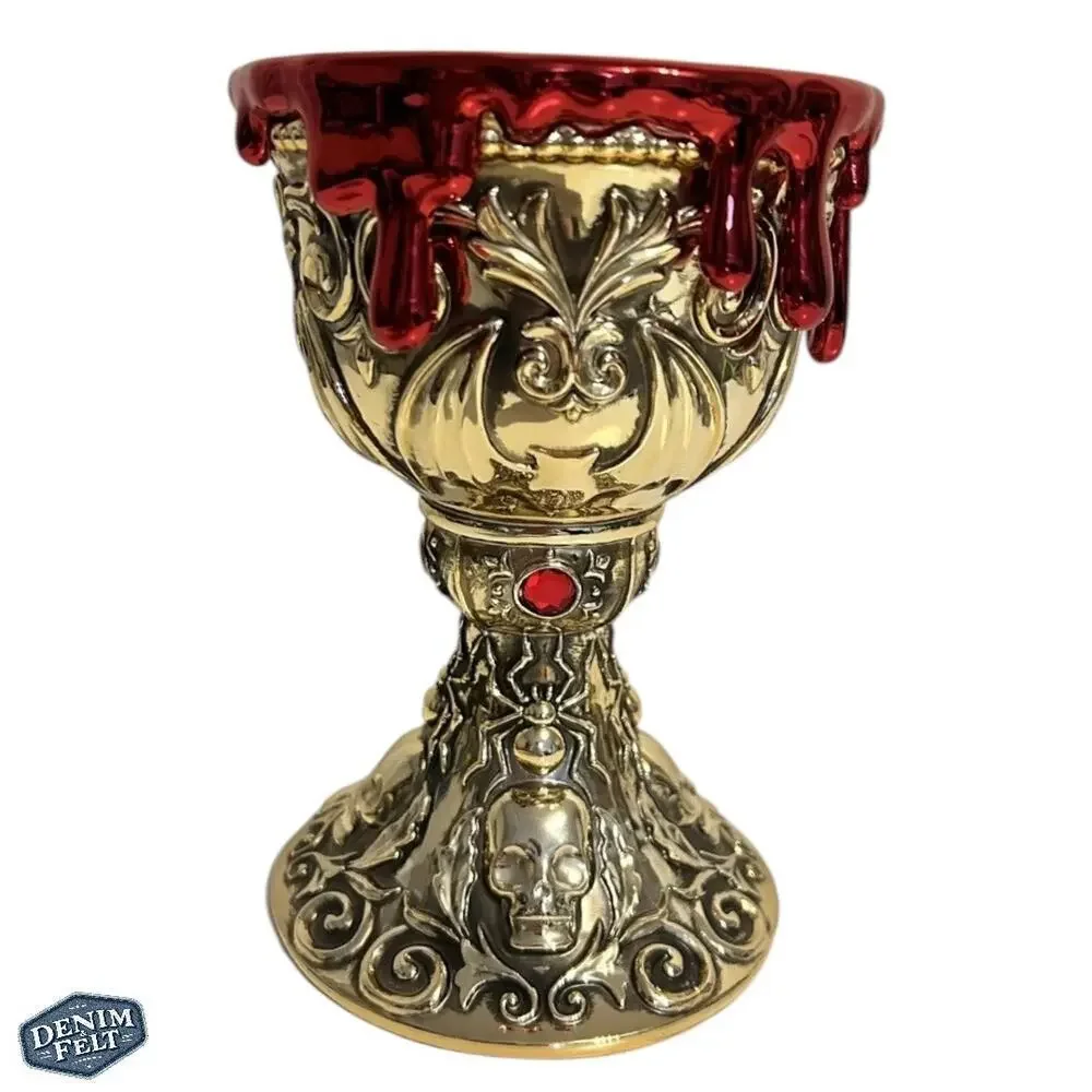 Bath & Body Works Blood Drip Chalice 3 Wick Halloween Candle Holder/Pedestal!!‎ - Picture 4 of 9
